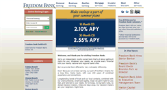 Desktop Screenshot of freedombankva.com